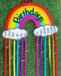 Hanging 3d Birthday Chart For Classroom Love Twinklytails Birthday Spin On The Classic Rainbow Their Birthday Rainbow Is A Great Classroom Birthday Birthday Chart Classroom Birthday Board Classroom