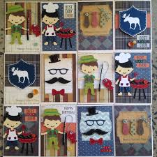 Handmade Birthday Card For A Male Friend Father S Day Cards Cricut Create A Critter Create A Friend Male Cards Birthday Cards Masculine Card Handma Cricut Cards Masculine Cards Handmade Cards Handmade