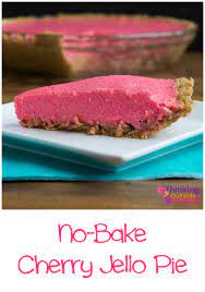 No Bake Cherry Jello Pie Recipe Jello Pie Jello Recipes Baking