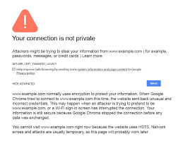 Clearing this data allows your browser to load the website freshly as if it had never been there before. How To Fix Your Connection Is Not Private Error In Chrome