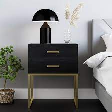( 4.1 ) out of 5 stars 30 ratings , based on 30 reviews current price $105.82 $ 105. Black Wood Orson 2 Drawer Side Table Bedroom Furniture