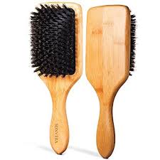 Top 10 best hairbrushes for fine hair 1. Natural Boar Bristle Hair Brush Men Women Kids Pure Boars Bamboo Paddle Brush Mens Eco Bore Wooden De Natural Hair Brush Boar Bristle Hair Brush Hair Brush