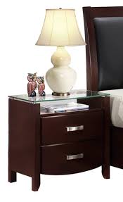 Homelegance Lyric 2 Drawer Nightstand In Dark Espresso 1737nc 4