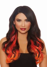Googoo human hair extensions clip in remy ombre dark brown fading to lig 18 inch. Long Straight 3 Piece Ombre Burg Red Orange Hair Extensions Shefinds