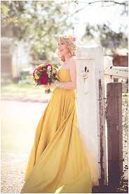 Bili Loves Charlie A Romantic Elopement And Alternative Bridal Statement Dresses Alternative Wedding Dresses Yellow Wedding Dress Colored Wedding Dress