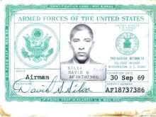 If your card expired on or after march 9, 2020: 84 Blank Us Army Id Card Template In Photoshop With Us Army Id Card Template Cards Design Templates
