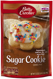 Simply mix with softened butter and egg, drop onto a cookie sheet and bake, for the delicious taste of homemade cookies. Betty Crocker Sugar Cookie Mix 17 5oz 496g American Food Store