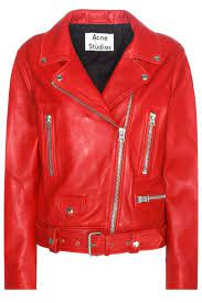 15 Leather Jackets Fashion Girls Will Be Wearing This Year Leather Jacket Red Jacket Leather Leather Jacket Style