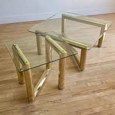 Vintage mid century modern heavy stacked lucite karl springer style table lamp qualityiskey. Tubular Occasional Tables By Karl Springer Vintage Midcentury Occasional Tables Sweet Modern Akron Oh