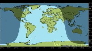 Day And Night World Earth Map With Sun And Moon Position