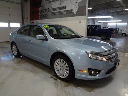 2010 Ford Fusion Hybrid Exterior Light Ice Blue Metallic Blue Interior Medium Light Stone Gray Status Ford Fusion Blue Interior Gas And Electric