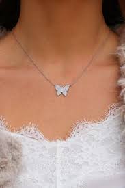 Get One Of The Trendiest Butterfly Necklace Can You Wear At This Summer Dainty Jewelry Necklace Butterfly Necklace Silver Butterfly Necklace