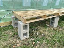 Greenhouse pallet tables the farmers martin. Budget Diy Pallet Greenhouse Bench Tutorial Gardening