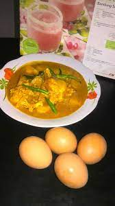 Resepinya adalah resepi mee kari kerang. Namakucella Kari Telur Pecah Vs Ikan Masin