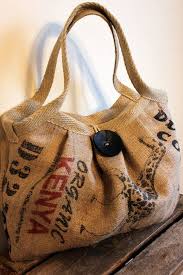 Eco Friendly Burlap Coffee Sack Bag With Large Button And Hemp Webbing Sac Toile De Jute Sac Jute Sac En Toile