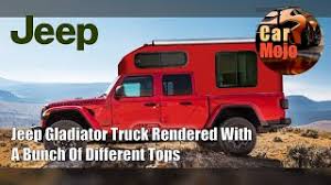 Shell and bed slide vs bed rack and decked tacoma truck. Jeep Gladiator Truck Rendered With A Bunch Of Different Tops Carmojo Youtube