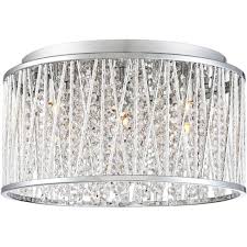 Kitchen kitchen ceiling lighting track lighting home depot via brasseriephuket.com. Possini Euro Design Modern Flush Mount Ceiling Light Fixture Woven Laser Cut Chrome 16 Wide Crystal For Bedroom Kitchen Hallway Target