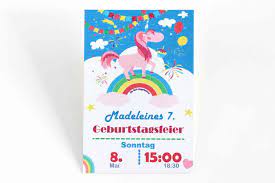 Mähne und schweif erstrahlen in allen farben. Einhorn Einladung Zum Ausdrucken Kindergeburtstag Planen De