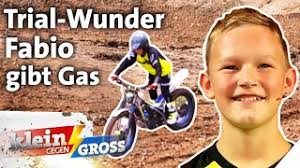 Mit 6 fuhr Fabio das erste Mal Trial-Motorrad
