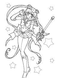 Super Sailor Moon Coloring Page Sailormoon Sailor Moon Coloring Pages Moon Coloring Pages Coloring Pages