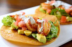 Maybe you would like to learn more about one of these? Recipe For Shrimp Tacos With Cilantro Lime Sour Cream At Life S Ambrosia Recipes Sour Cream Recipes Seafood Recipes