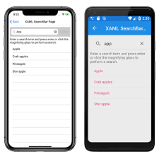 Xamarin Forms Searchbar Xamarin Microsoft Docs