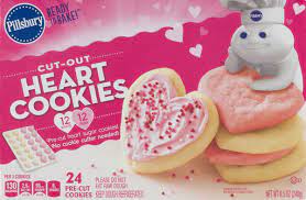 Bake 8 to 10 minutes or until . Pillsbury Ready To Bake Cut Out Heart Cookies 24 Ct Pillsbury 18000400393 Customers Reviews Listex Online
