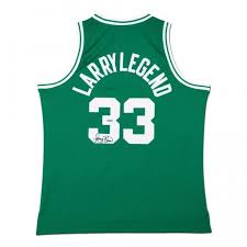 Nike swingman jersey boston celtics 'jayson tatum'. Larry Bird Autographed Boston Celtics Green Larry Legend Swingman Jersey