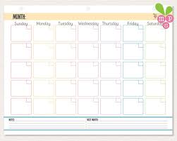 Instant Download Monthly Calendar 3 Hole Punch Template Etsy Planner Calendar Printables Monthly Calendar Hole Punch