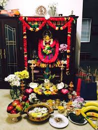 My First Varalakshmi Vratham Decoration At Home Goddess Decor Temple Decor Meditation Room Decor