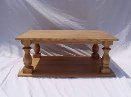 This mission arts & crafts style cocktail table features three drawers and shelf with spindle sides. Buy Hand Crafted Quarter Sawn White Oak Coffee Table Made To Order From Custom Timber Llc Custommade Com
