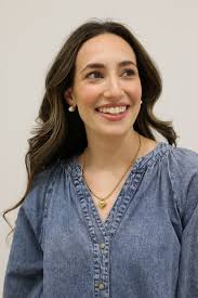 West Long Sleeve Button Down V-Neck Denim Blouse