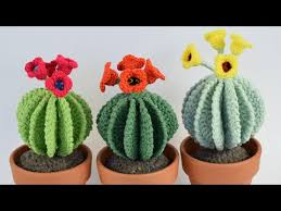 *1 single crochet in front loop only in the next chain*, crochet the same hoy os enseño a hacer un cactus amigurumi paso a paso apto para cualquier principiante. Cactus Redondo A Crochet Con Flores Patrones Gratis