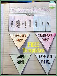 teaching place value teaching place values math notebooks