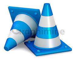 ‫دانلود وکتور مخروط های ترافیکی آبی | دانلود طرح لایه باز وکتور مخروط های  ترافیکی آبی‬‎