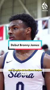 DEBUT DEL TITO BRONNY ¿Quereis vas videos sobre Bronny James? @adrica...