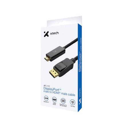 cable Xtech cable Dis Pt m to HDMI m 3m black XTC-359