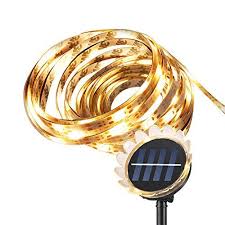 Creative Design Solar Led Strip Lights 164 Ft 100 Led Warm White Flexible And Cuttable Outdoor Sola Led Strip Lighting Strip Lighting Flexible Led Strip Lights