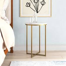 Accent tables , both big and small accent tables, offer both aesthetic and functional benefits to a room. Small Round Metal Accent Table Wayfair