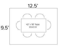 Meeting space calculator find out how many people will fit in your room or find what size room you need for your number of attendees. Your Dining Buying Size Guide Hom Furniture