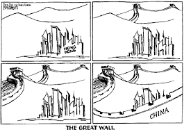 The Main Idea Of This 1997 Cartoon Is That China Has Taken Control Of Hong Kong Historical Cartoons Cartoon Historical
