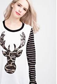 12 Pm By Mon Ami Reindeer Top Products Tops T Shirts