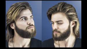 This simple updo style for long hair is a great alternative to the plain old messy bun. How To Cut And Style Long Hair For Men Collar Length Sweep Back Youtube