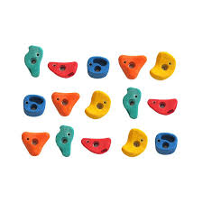 15 Stuck Klettersteine Mit Drehsicherung In Ausfuhrung Mittel Farben Bunt Mit Schraube M10 Und Einschlagmutter Sowie Einer Ho Spielturm Klettern Kletterwand