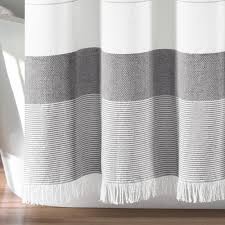 Add style to any room with the classic. Stripe Yarn Dyed Tassel Fringe Woven Cotton Shower Curtain Lush Decor Www Lushdecor Com Lushdecor