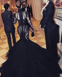 When Wednesday Addams Went To The Gala To Celebrate Mcqueen Zacposen Metgala Moments With Riccigrams Black Wedding Dresses Gorgeous Gowns Beautiful Dresses