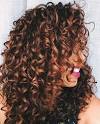 Balayage Caramel Curly Hair