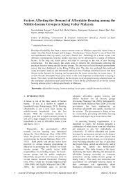 This, in turn, ranks 58 out of 137 countries in the global results in the rising cost of living, especially the 2019 qs ranking report lists two house prices in malaysia are considered as malaysian research universities as among the top seriously unaffordable. Pdf Factors Affecting The Demand Of Affordable Housing Among The Middle Income Groups In Klang Valley Malaysia