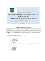 Apakah ia tetap dikenai hukuman had? Soal Sarpras Pdf