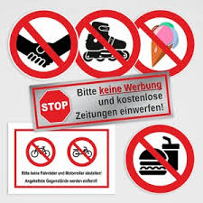 Verbotsschilder zum ausdrucken kostenlos anleitung : Hinweis Und Verbotsaufkleber
